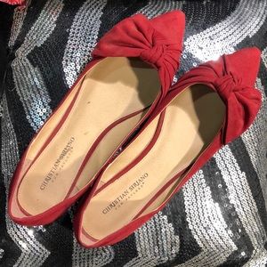 Red bow flats